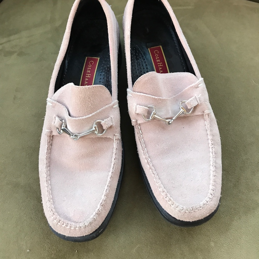 Cole Haan suede pink loafer sz 7 1/2